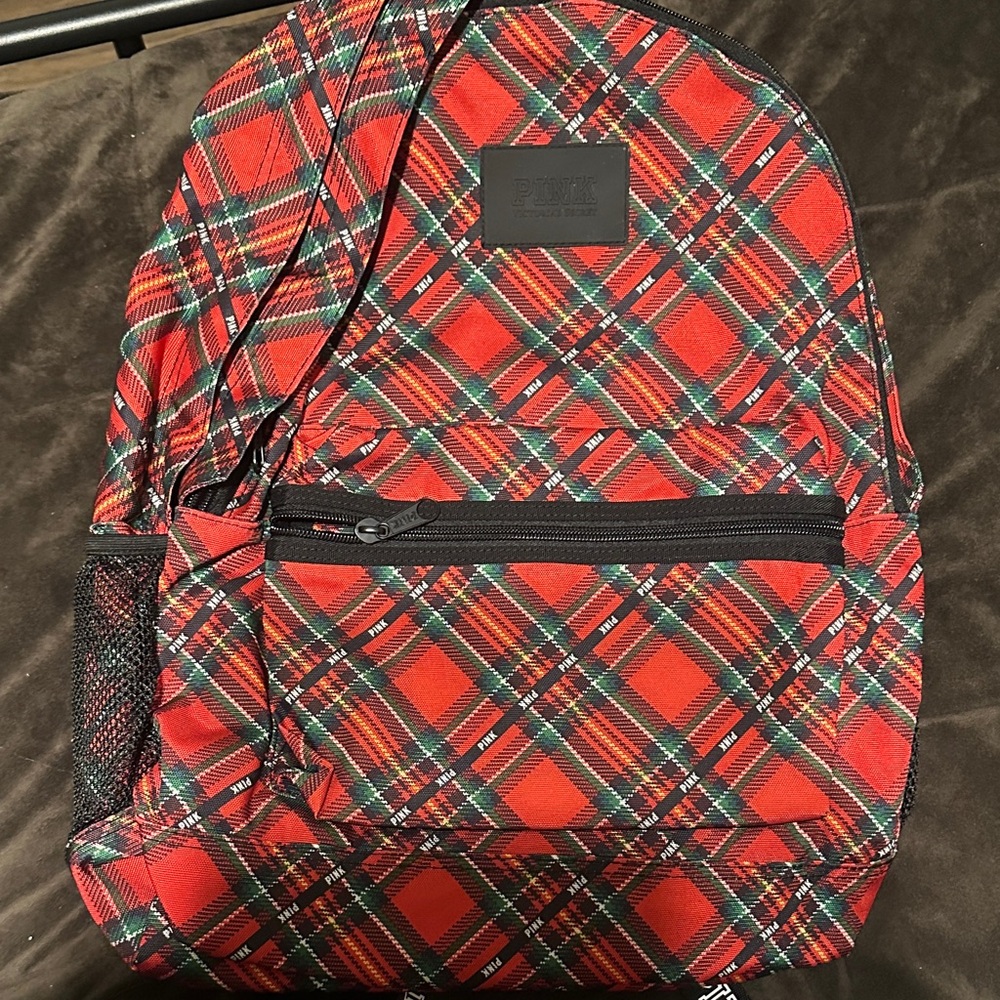 Victoria’s Secret Plaid Red Backpack